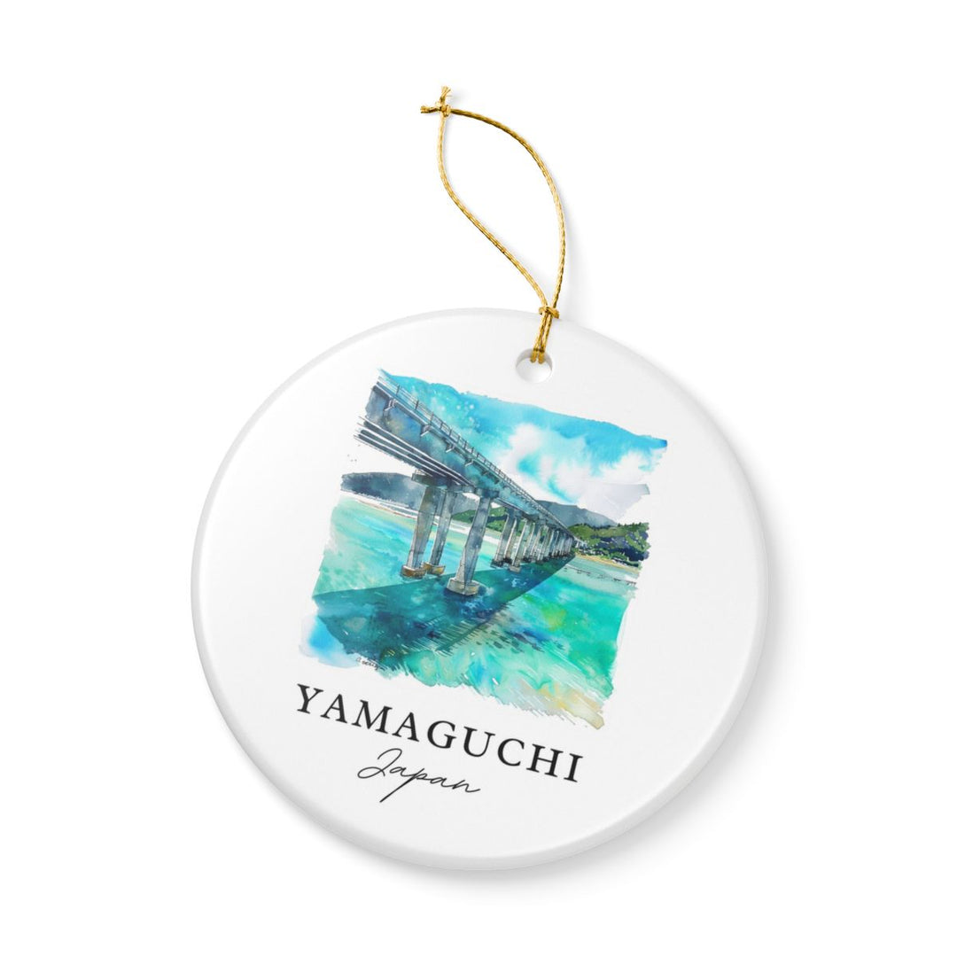 Yamaguchi Japan Ornament: Unique Yamaguchi Souvenir, Yamaguchi Japan Xmas Decor, and Authentic Yamaguchi Gift
