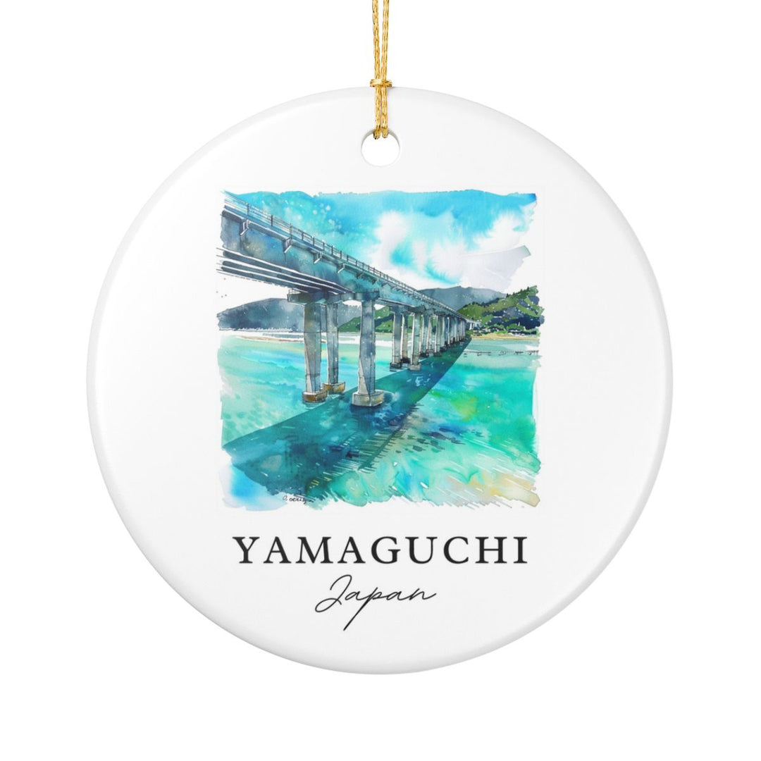 Yamaguchi Japan Ornament: Unique Yamaguchi Souvenir, Yamaguchi Japan Xmas Decor, and Authentic Yamaguchi Gift