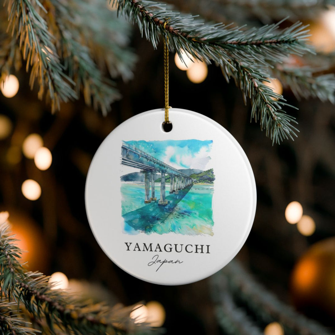 Yamaguchi Japan Ornament: Unique Yamaguchi Souvenir, Yamaguchi Japan Xmas Decor, and Authentic Yamaguchi Gift