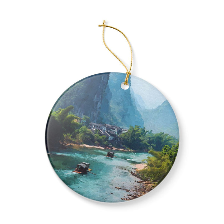 Yangshuo China Ornament: Unique Yangshuo Souvenir, Yangshuo China Xmas Decor, and Authentic Yangshuo Gift