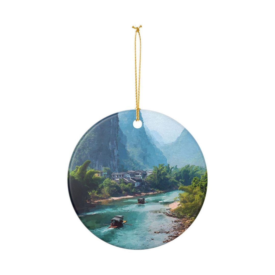 Yangshuo China Ornament: Unique Yangshuo Souvenir, Yangshuo China Xmas Decor, and Authentic Yangshuo Gift