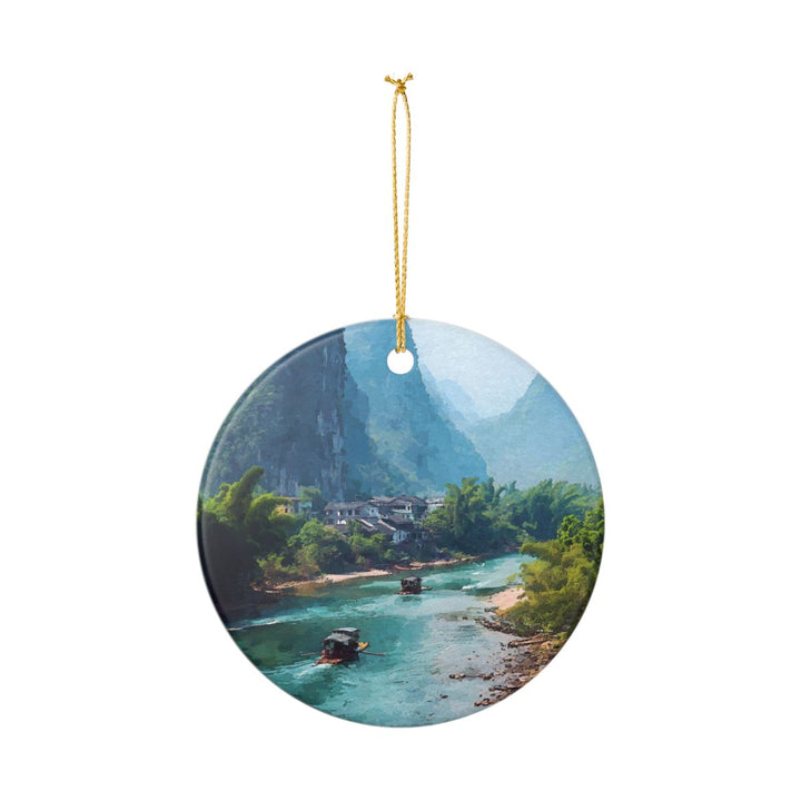 Yangshuo China Ornament: Unique Yangshuo Souvenir, Yangshuo China Xmas Decor, and Authentic Yangshuo Gift