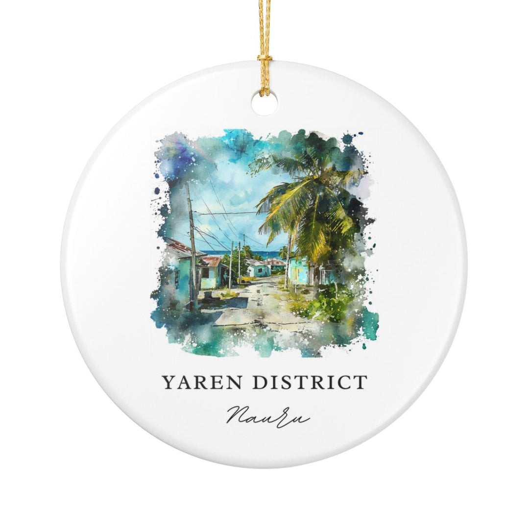 Yaren District Nauru Ornament: Unique Yaren District Nauru Souvenir, Yaren District Nauru Xmas Decor, and Authentic Yaren District Nauru Gift