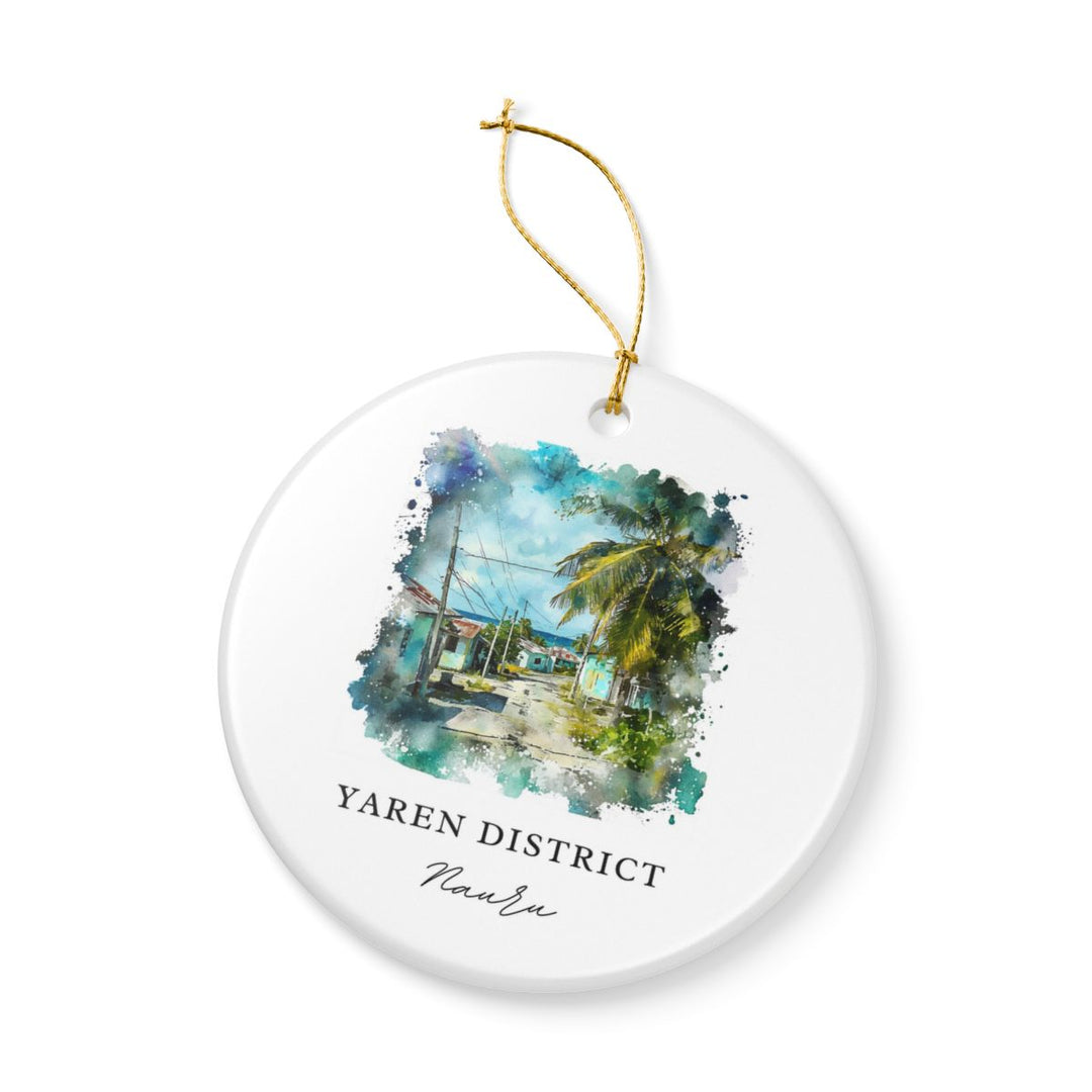 Yaren District Nauru Ornament: Unique Yaren District Nauru Souvenir, Yaren District Nauru Xmas Decor, and Authentic Yaren District Nauru Gift