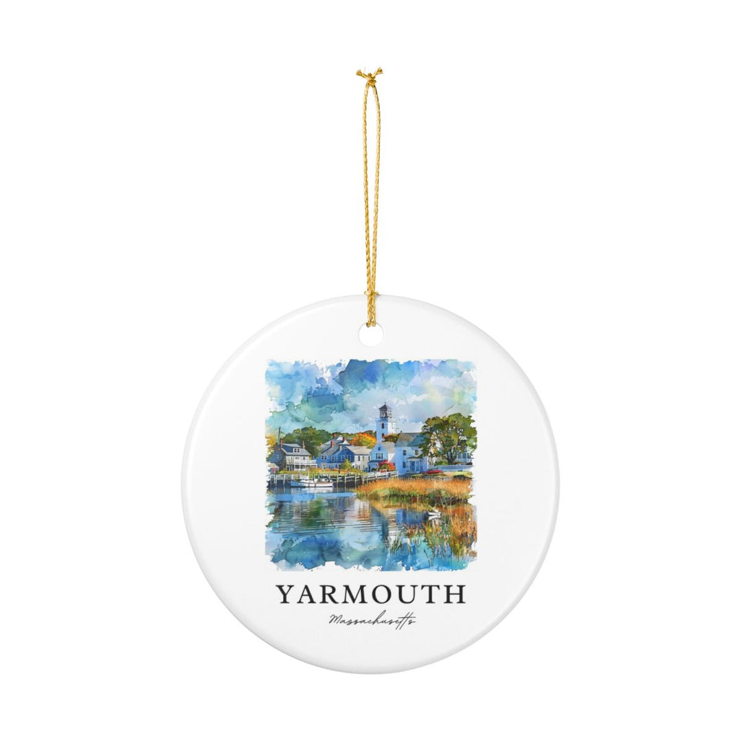 Yarmouth Massachusetts Ornament: Unique Yarmouth Souvenir, Yarmouth Massachusetts Xmas Decor, and Authentic Yarmouth Gift