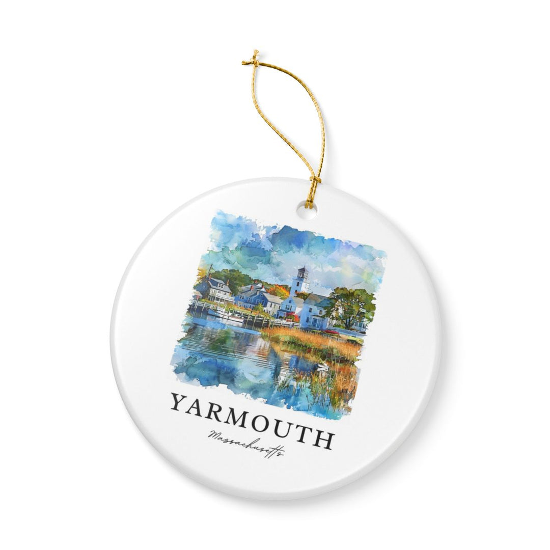 Yarmouth Massachusetts Ornament: Unique Yarmouth Souvenir, Yarmouth Massachusetts Xmas Decor, and Authentic Yarmouth Gift