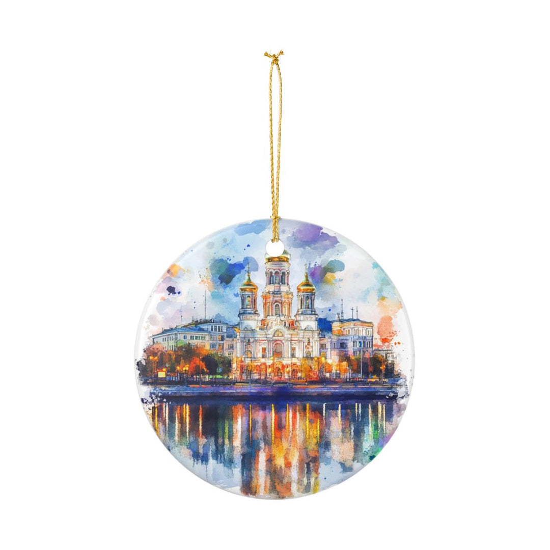 Yekaterinburg Russia Ornament: Unique Yekaterinburg Souvenir, Yekaterinburg Russia Xmas Decor, and Authentic Yekaterinburg Gift