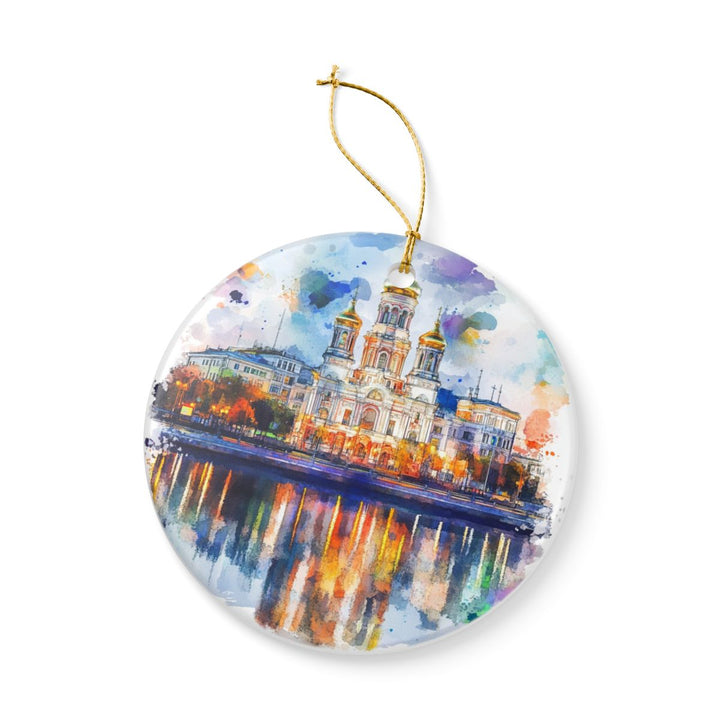 Yekaterinburg Russia Ornament: Unique Yekaterinburg Souvenir, Yekaterinburg Russia Xmas Decor, and Authentic Yekaterinburg Gift