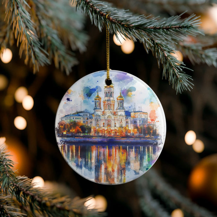 Yekaterinburg Russia Ornament: Unique Yekaterinburg Souvenir, Yekaterinburg Russia Xmas Decor, and Authentic Yekaterinburg Gift