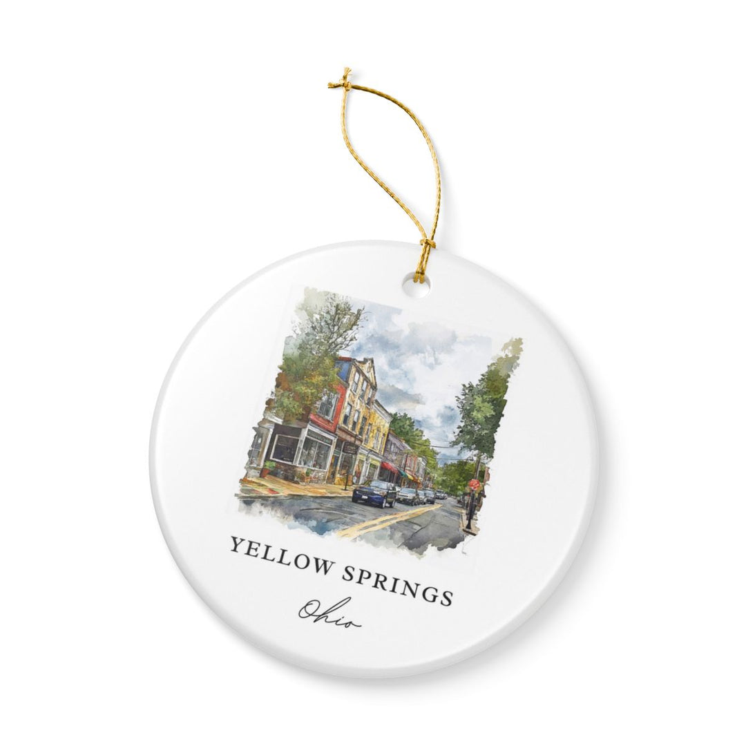 Yellow Springs Ohio Ornament | Christmas Travel Souvenir Gift