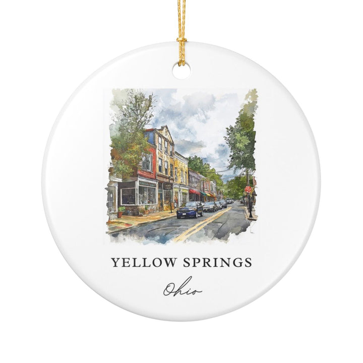 Yellow Springs Ohio Ornament | Christmas Travel Souvenir Gift