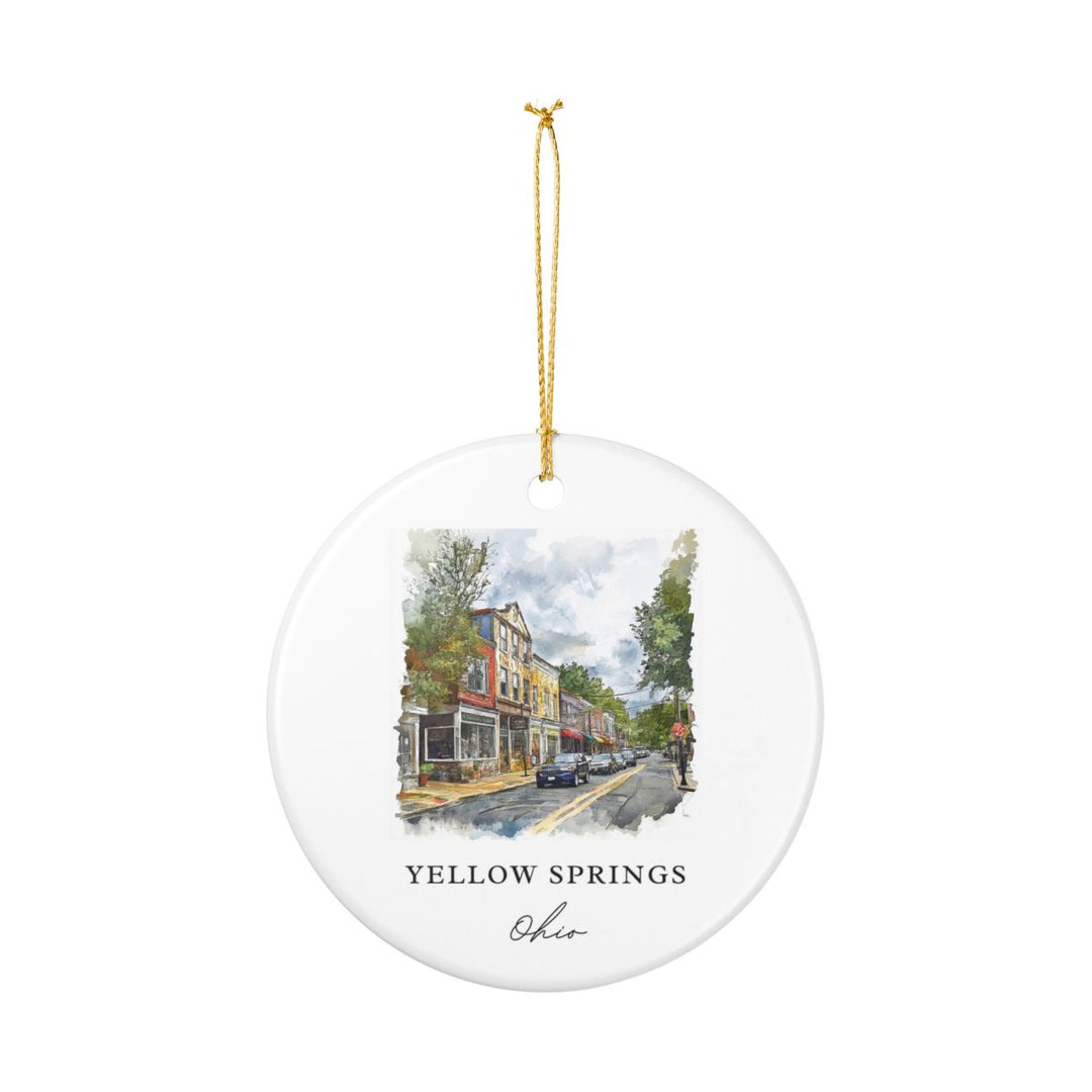 Yellow Springs Ohio Ornament | Christmas Travel Souvenir Gift
