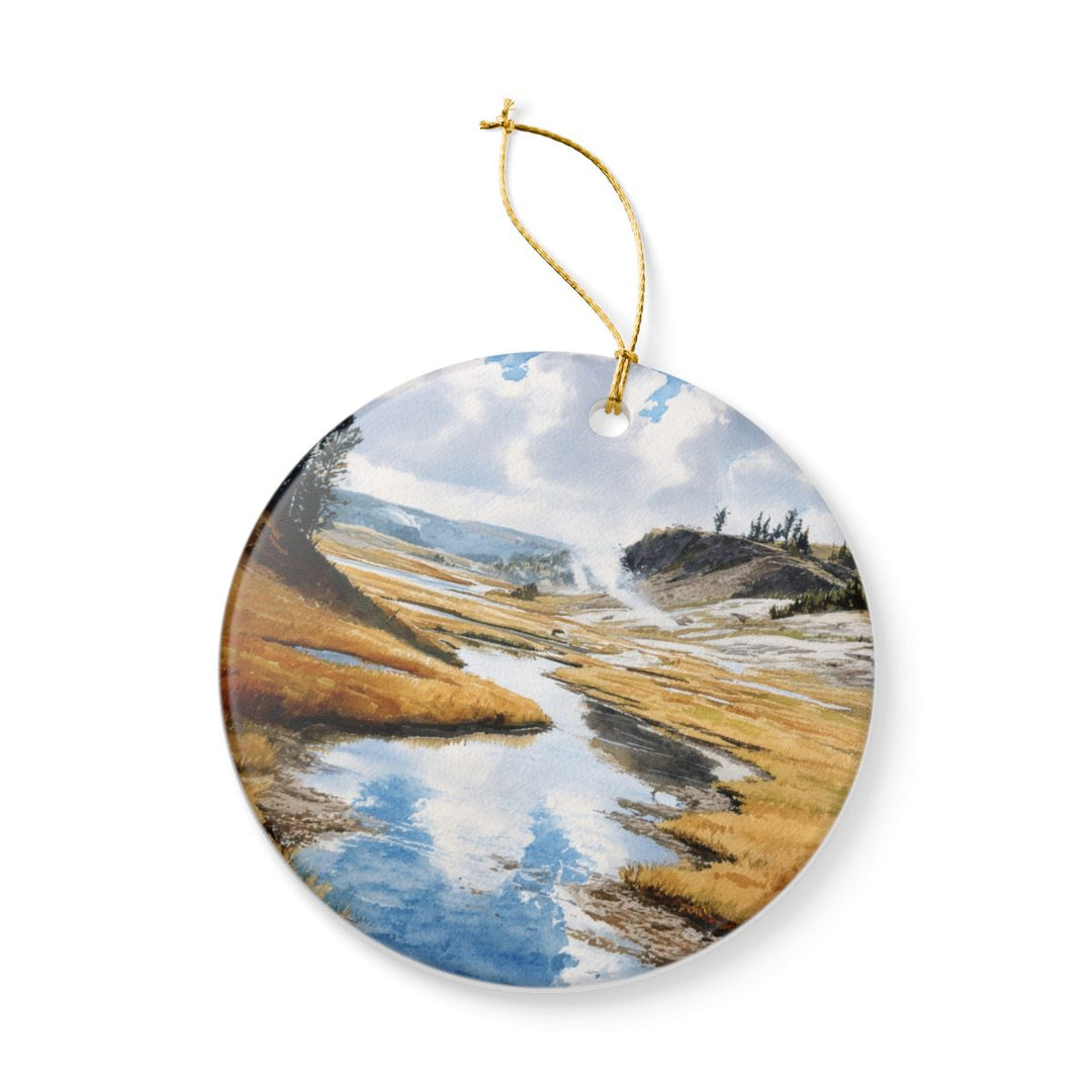 Yellowstone National Park USA Ornament: Unique Yellowstone National Park Souvenir, Yellowstone National Park USA Xmas Decor