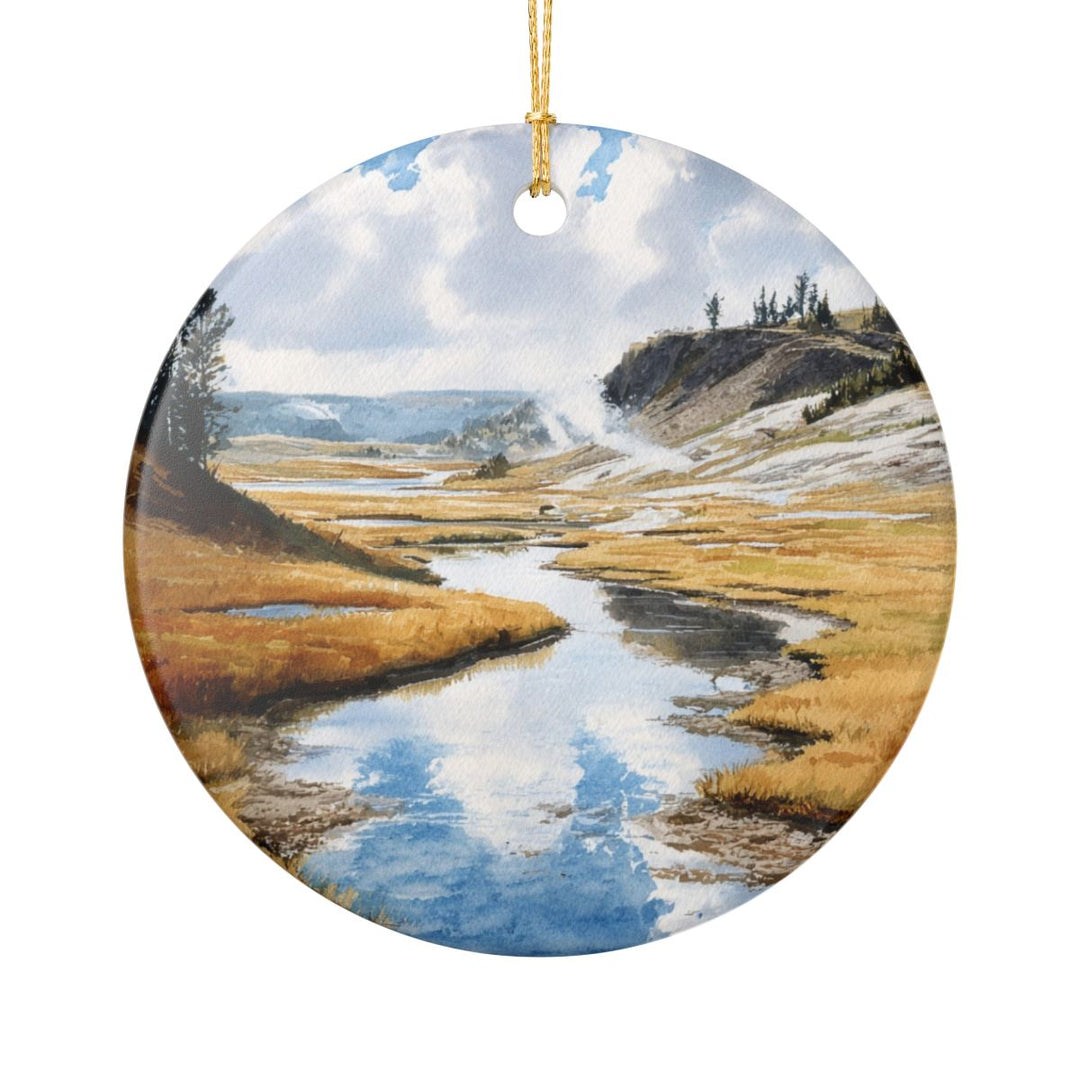 Yellowstone National Park USA Ornament: Unique Yellowstone National Park Souvenir, Yellowstone National Park USA Xmas Decor