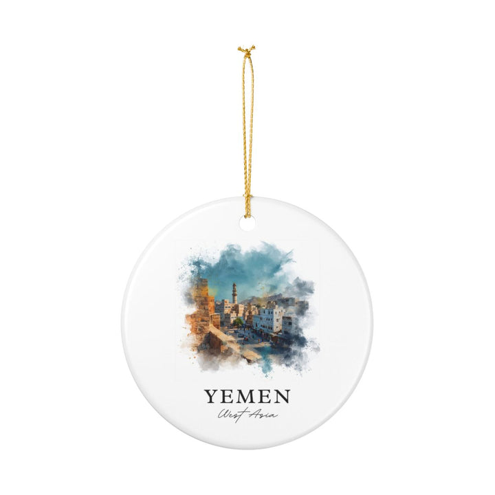 Yemen Ornament: Unique Yemen Souvenir, Yemen Xmas Decor, and Authentic Yemen Gift