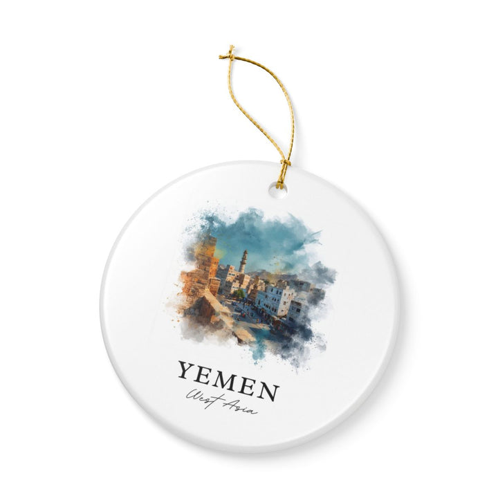 Yemen Ornament: Unique Yemen Souvenir, Yemen Xmas Decor, and Authentic Yemen Gift