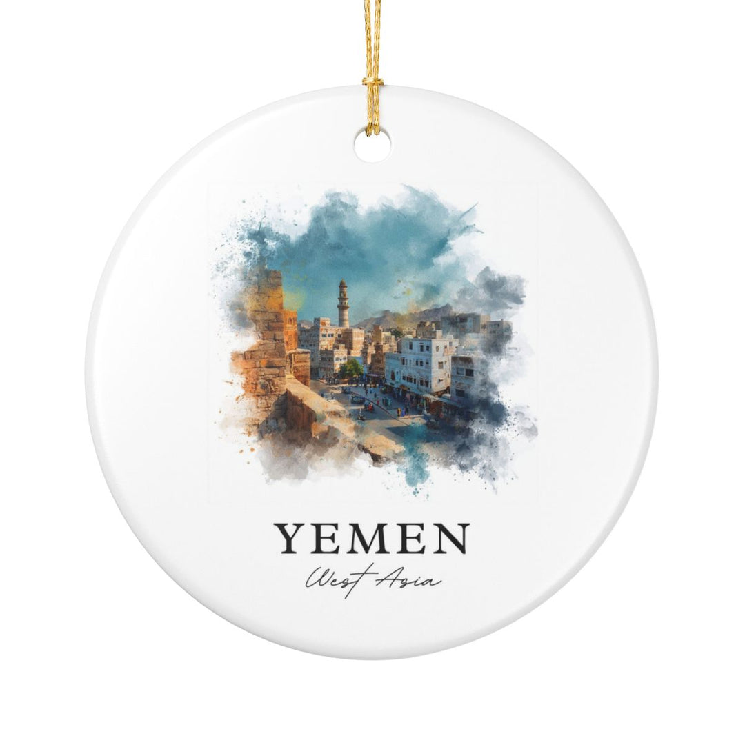 Yemen Ornament: Unique Yemen Souvenir, Yemen Xmas Decor, and Authentic Yemen Gift