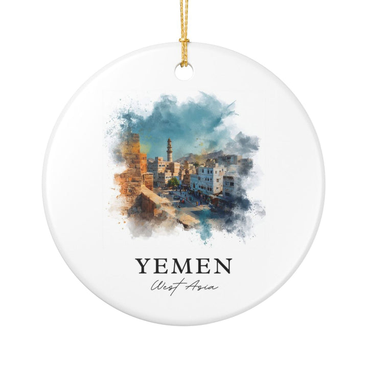 Yemen Ornament: Unique Yemen Souvenir, Yemen Xmas Decor, and Authentic Yemen Gift