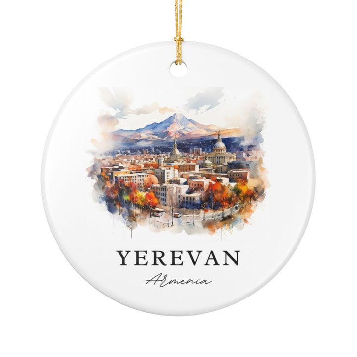 Yerevan Armenia Ornament: Unique Yerevan Souvenir, Yerevan Armenia Xmas Decor, and Authentic Yerevan Gift