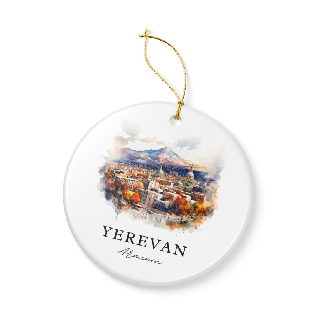 Yerevan Armenia Ornament: Unique Yerevan Souvenir, Yerevan Armenia Xmas Decor, and Authentic Yerevan Gift