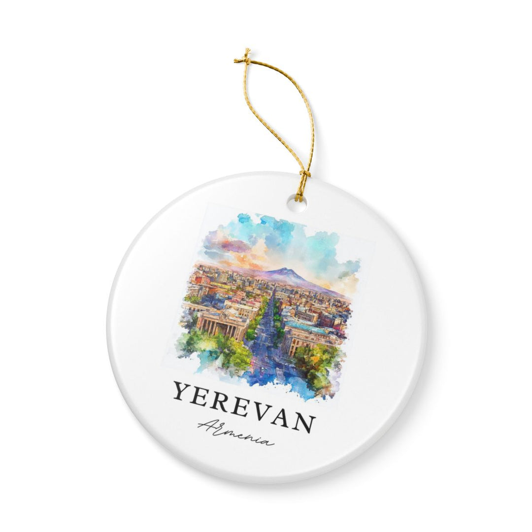 Yerevan Armenia Ornament: Unique Yerevan Souvenir, Yerevan Armenia Xmas Decor, and Authentic Yerevan Gift