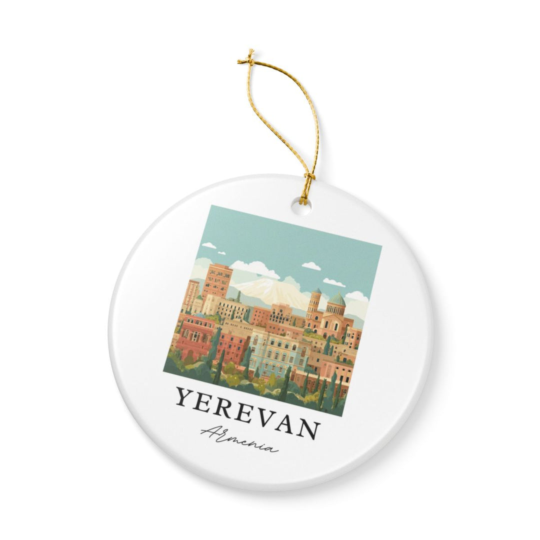 Yerevan Armenia Ornament: Unique Yerevan Souvenir, Yerevan Armenia Xmas Decor, and Authentic Yerevan Gift