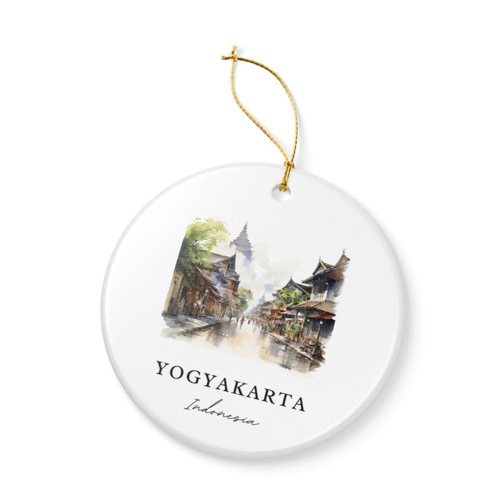 Yogyakarta Indonesia Ornament: Unique Yogyakarta Souvenir, Yogyakarta Indonesia Xmas Decor, and Authentic Yogyakarta Gift