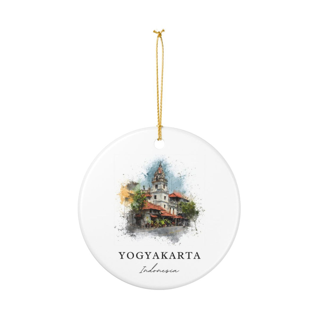Yogyakarta Indonesia Ornament: Unique Yogyakarta Souvenir, Yogyakarta Indonesia Xmas Decor, and Authentic Yogyakarta Gift