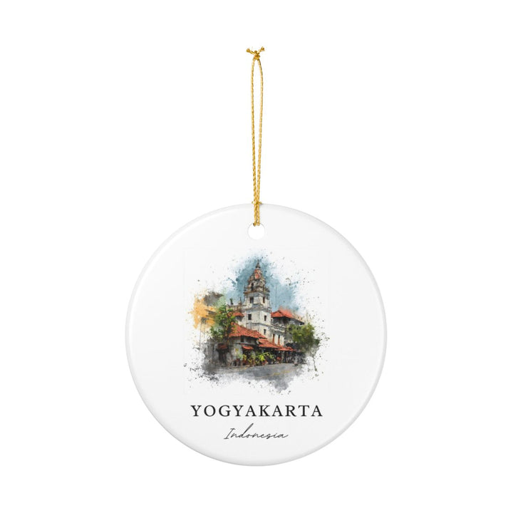 Yogyakarta Indonesia Ornament: Unique Yogyakarta Souvenir, Yogyakarta Indonesia Xmas Decor, and Authentic Yogyakarta Gift