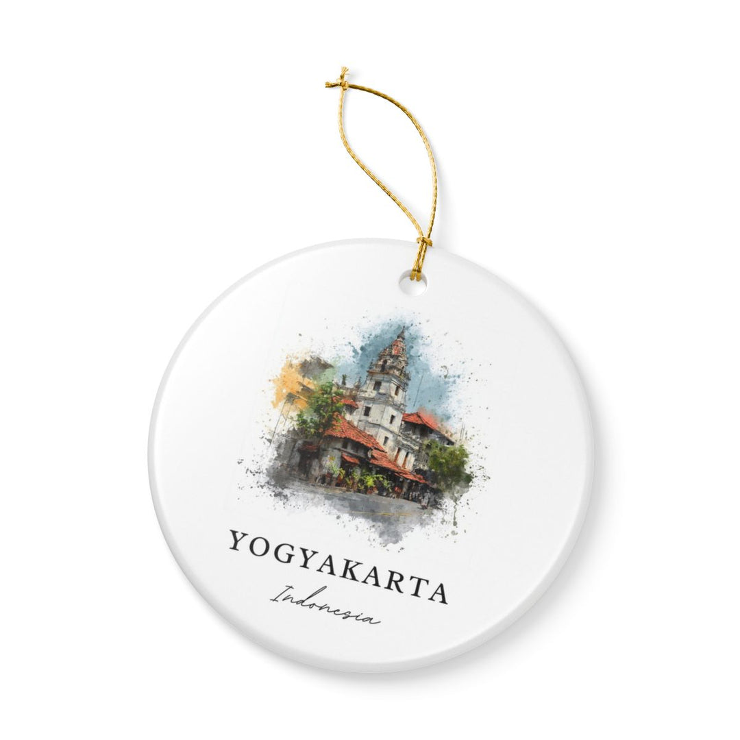 Yogyakarta Indonesia Ornament: Unique Yogyakarta Souvenir, Yogyakarta Indonesia Xmas Decor, and Authentic Yogyakarta Gift