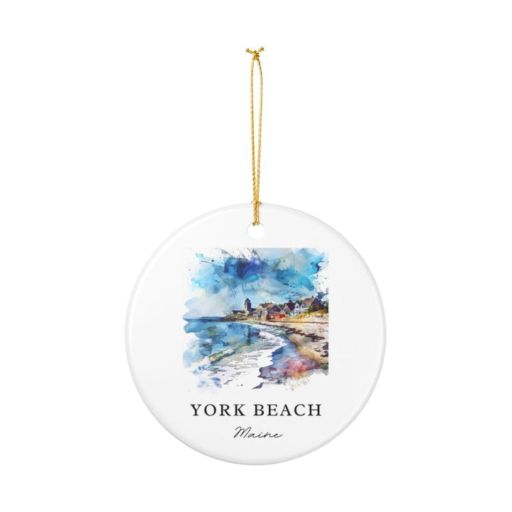 York Beach Maine Ornament: Unique York Beach Souvenir, York Beach Maine Xmas Decor, and Authentic York Beach Gift