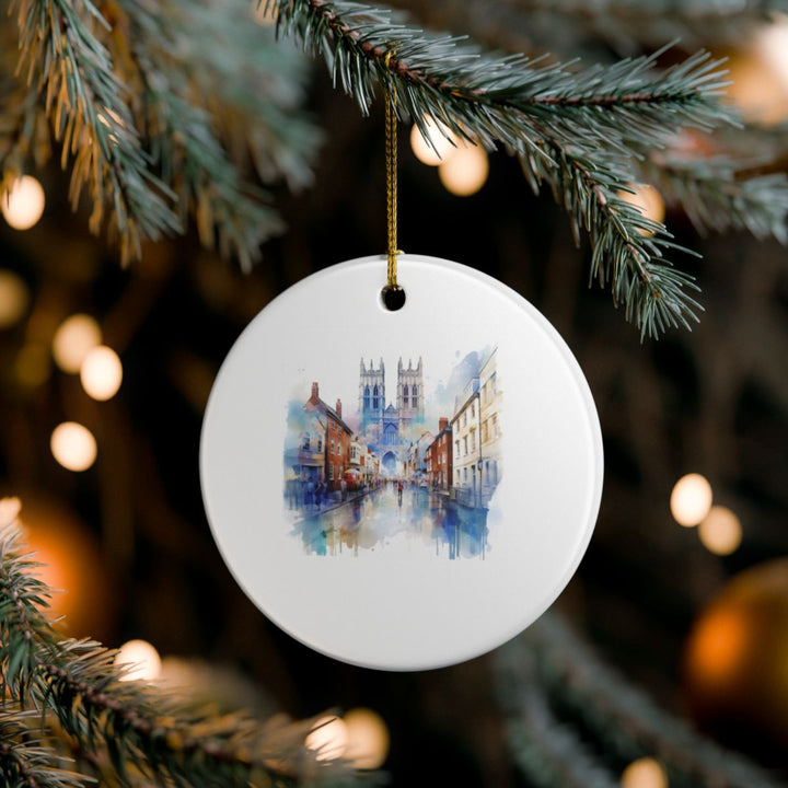 York England Ornament: Unique York Souvenir, York England Xmas Decor, and Authentic York Gift