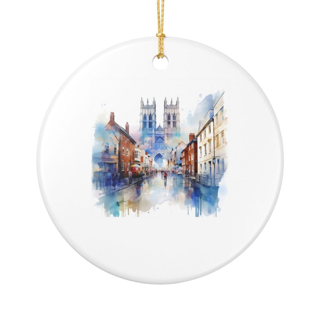 York England Ornament: Unique York Souvenir, York England Xmas Decor, and Authentic York Gift