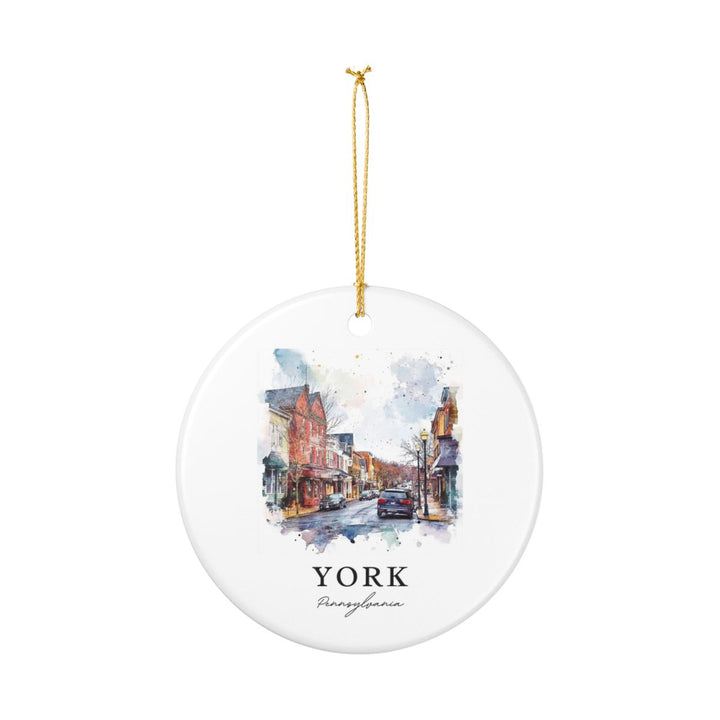 York Pennsylvania Ornament: Unique York Pennsylvania Souvenir, York Pennsylvania Xmas Decor, and Authentic York Pennsylvania Gift