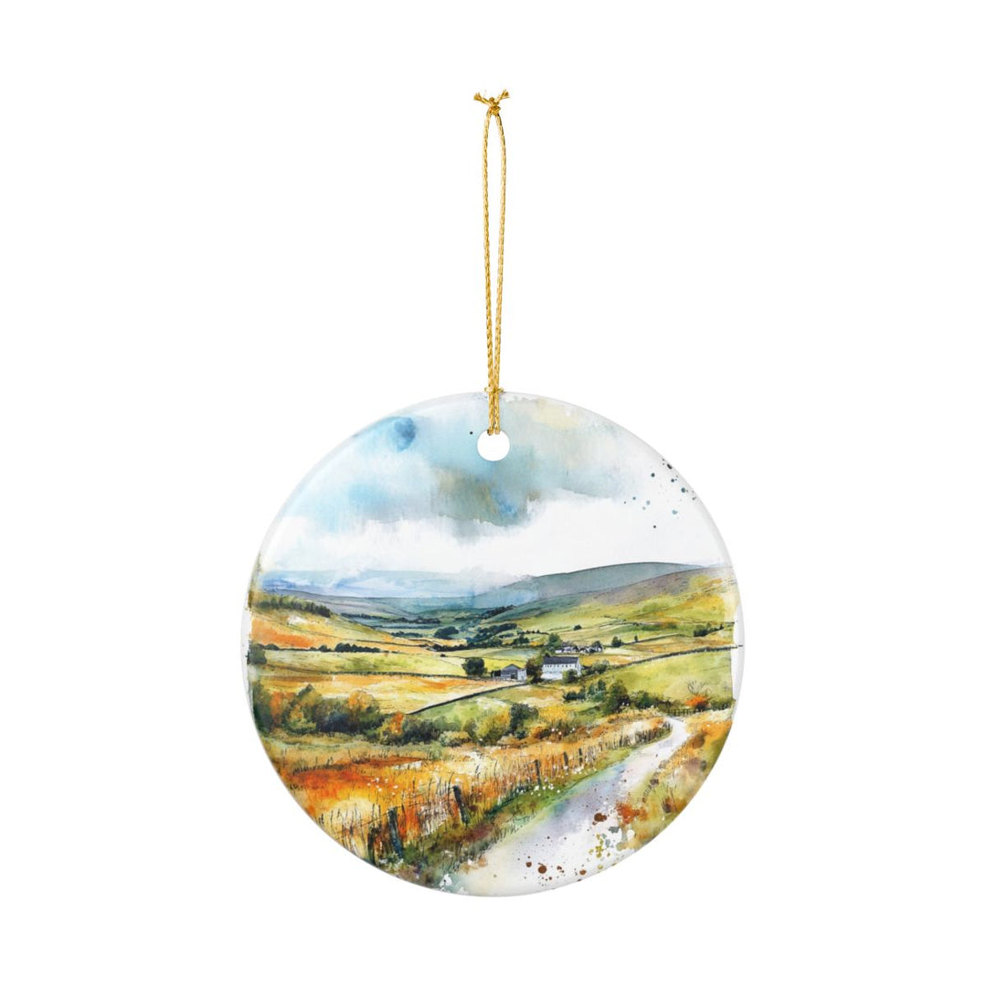 Yorkshire Dales England Ornament: Unique Yorkshire Dales Souvenir, Yorkshire Dales England Xmas Decor, and Authentic Yorkshire Dales Gift