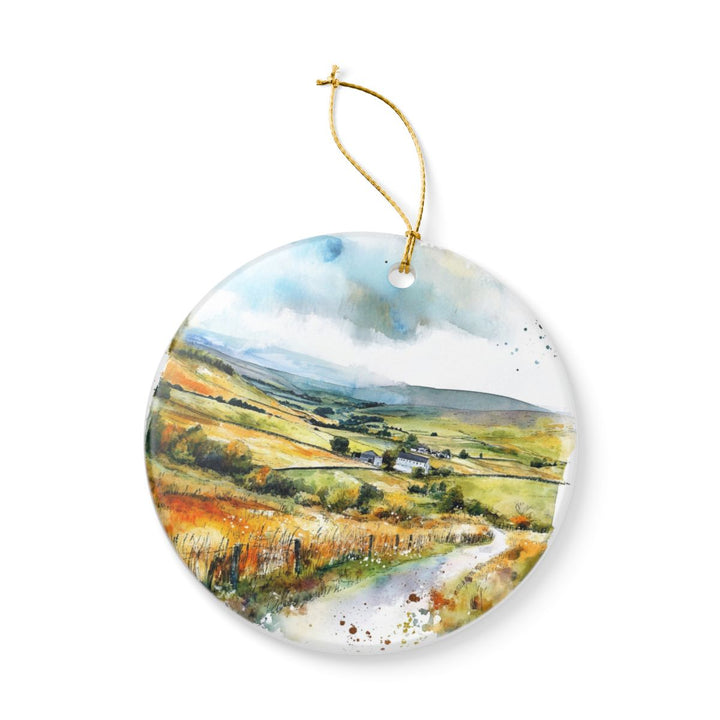 Yorkshire Dales England Ornament: Unique Yorkshire Dales Souvenir, Yorkshire Dales England Xmas Decor, and Authentic Yorkshire Dales Gift