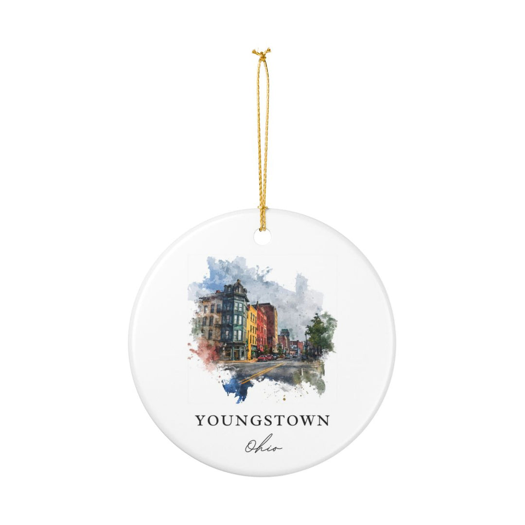 Youngstown Ohio Ornament: Unique Youngstown Souvenir, Youngstown Ohio Xmas Decor, and Authentic Youngstown Gift