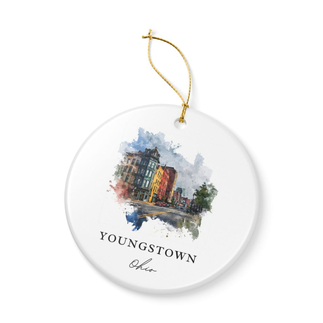 Youngstown Ohio Ornament: Unique Youngstown Souvenir, Youngstown Ohio Xmas Decor, and Authentic Youngstown Gift