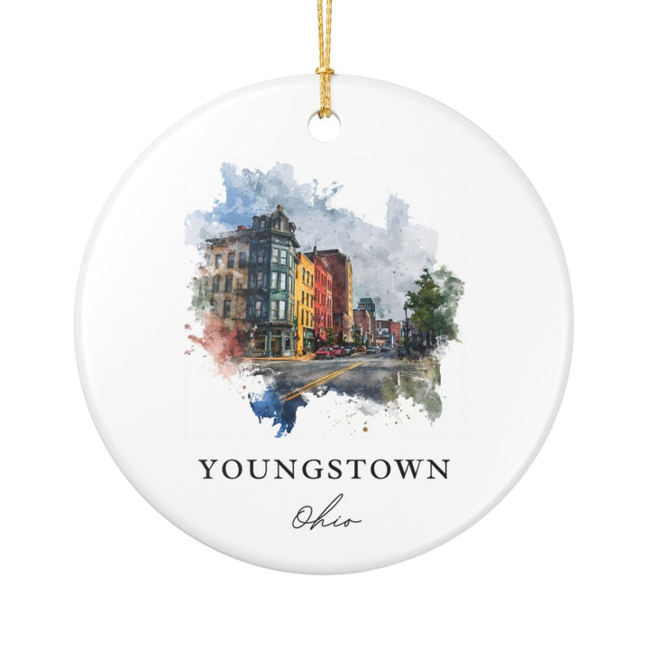 Youngstown Ohio Ornament: Unique Youngstown Souvenir, Youngstown Ohio Xmas Decor, and Authentic Youngstown Gift