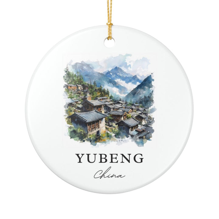 Yubeng China Ornament: Unique Yubeng Souvenir, Yubeng China Xmas Decor, and Authentic Yubeng Gift