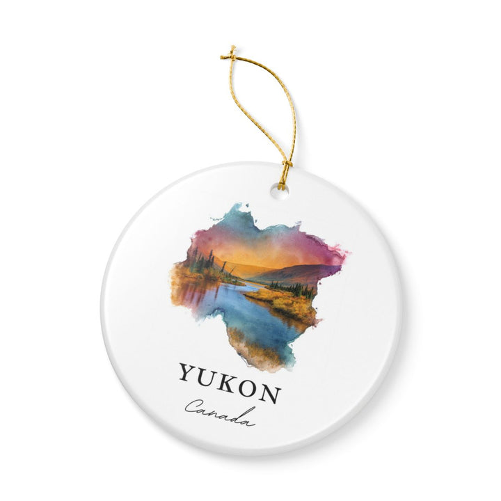 Yukon Canada Ornament: Unique Yukon Souvenir, Yukon Canada Xmas Decor, and Authentic Yukon Gift