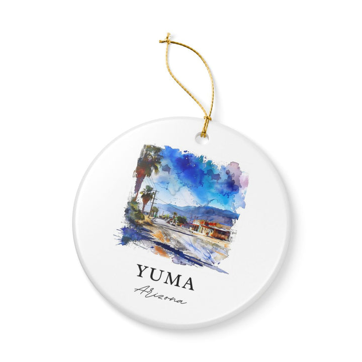 Yuma Arizona Ornament: Unique Yuma Souvenir, Yuma Arizona Xmas Decor, and Authentic Yuma Gift