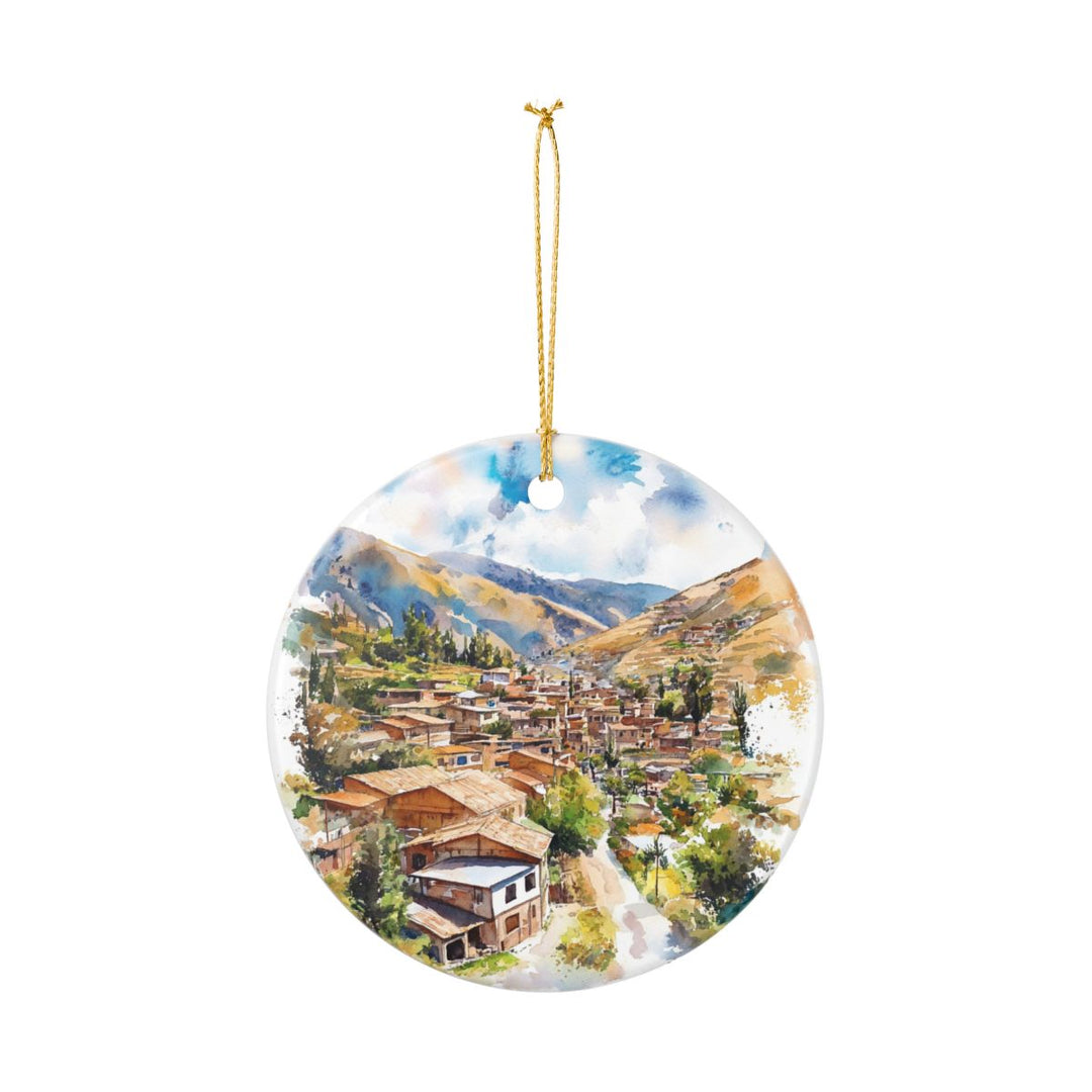 Yungay Peru Ornament: Unique Yungay Souvenir, Yungay Peru Xmas Decor, and Authentic Yungay Gift