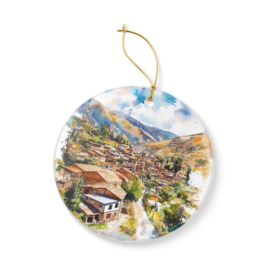 Yungay Peru Ornament: Unique Yungay Souvenir, Yungay Peru Xmas Decor, and Authentic Yungay Gift