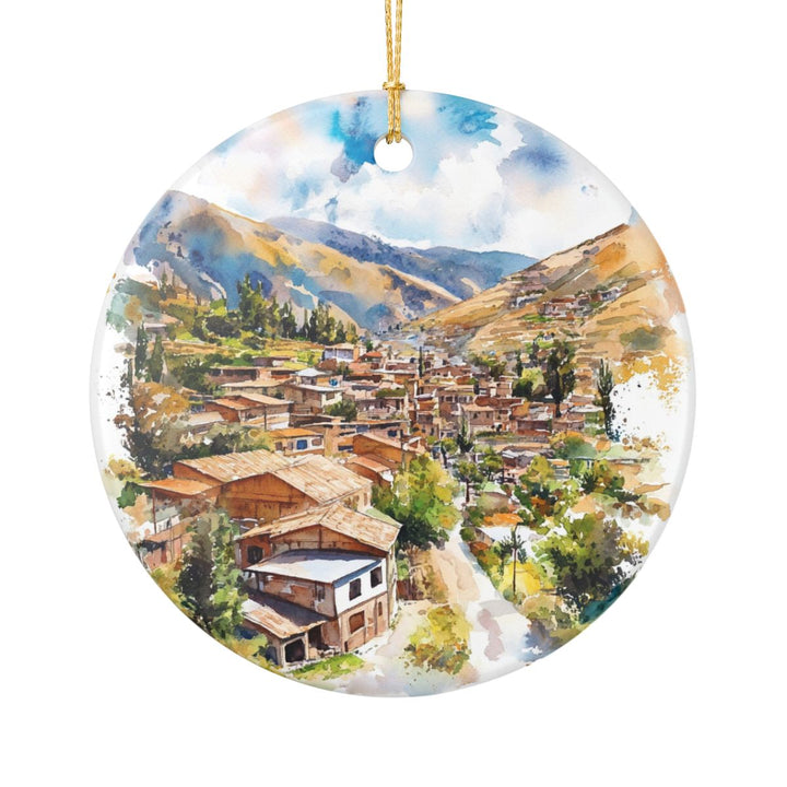 Yungay Peru Ornament: Unique Yungay Souvenir, Yungay Peru Xmas Decor, and Authentic Yungay Gift