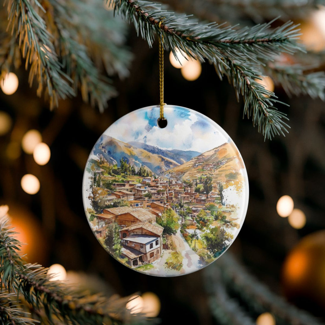 Yungay Peru Ornament: Unique Yungay Souvenir, Yungay Peru Xmas Decor, and Authentic Yungay Gift