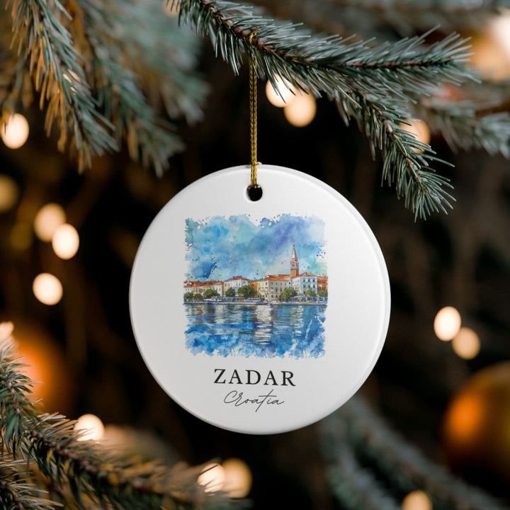 Zadar Ornament: Unique Zadar Souvenir, Zadar Xmas Decor, and Authentic Zadar Gift