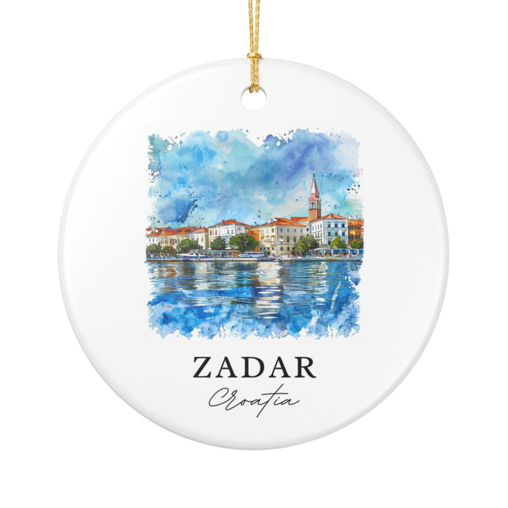 Zadar Ornament: Unique Zadar Souvenir, Zadar Xmas Decor, and Authentic Zadar Gift
