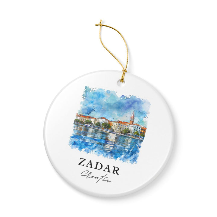 Zadar Ornament: Unique Zadar Souvenir, Zadar Xmas Decor, and Authentic Zadar Gift