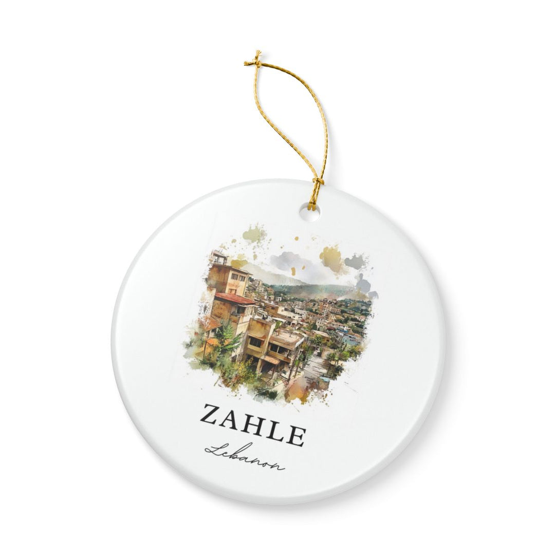 Zahle Lebanon Ornament: Unique Zahle Lebanon Souvenir, Zahle Lebanon Xmas Decor, and Authentic Zahle Lebanon Gift